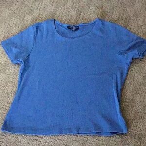 Karen Scott Blue top size P/M